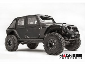 Jeep Wrangler JL Fender Flares - Fab Fours - Front - Gill Box For Base System